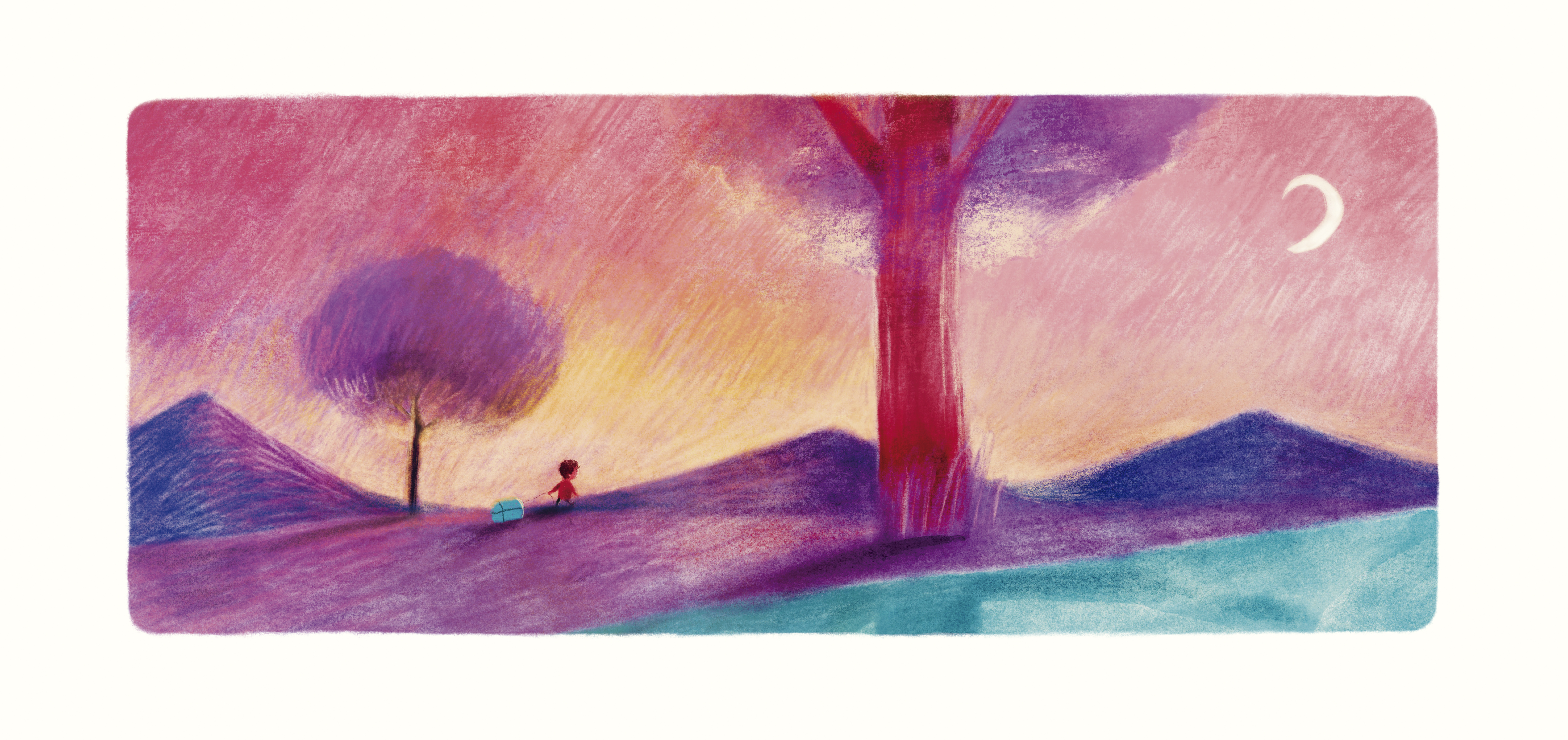 Ilustración de Un maravilloso día de lluvia